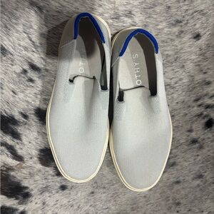 Rothy's Light Gray and Blue Women’s Loafers